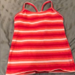 Lululemon built in bra power y top